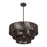Livex Acordia 6Lt Pendant Chandelier, Bronze/Chocolate Polyester