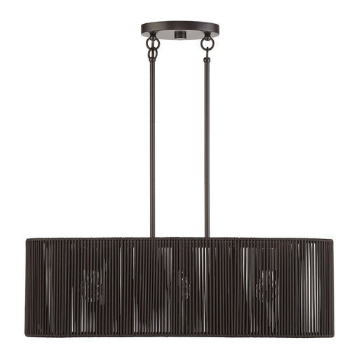 Livex Acordia 3Lt Medium Chandelier, Bronze/Chocolate Polyester