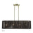 Livex Acordia 4Lt Large Chandelier, Brass/Chocolate Polyester - 49128-01