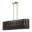 Livex Acordia 4Lt Large Chandelier, Brass/Chocolate Polyester