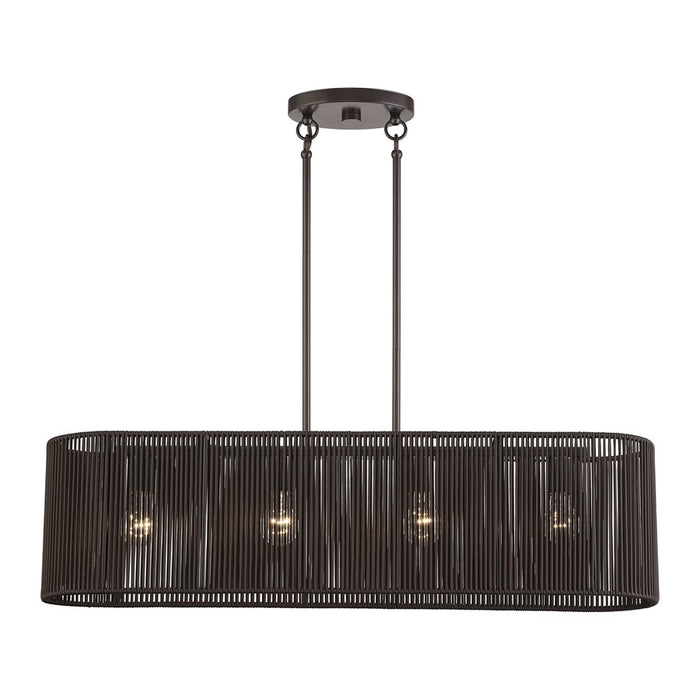 Livex Acordia 4Lt Large Chandelier, Bronze/Chocolate Polyester