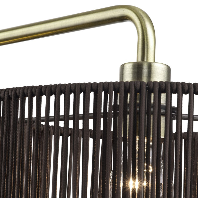 Livex Acordia 3Lt Extra Large Chandelier, Brass/Chocolate Polyester