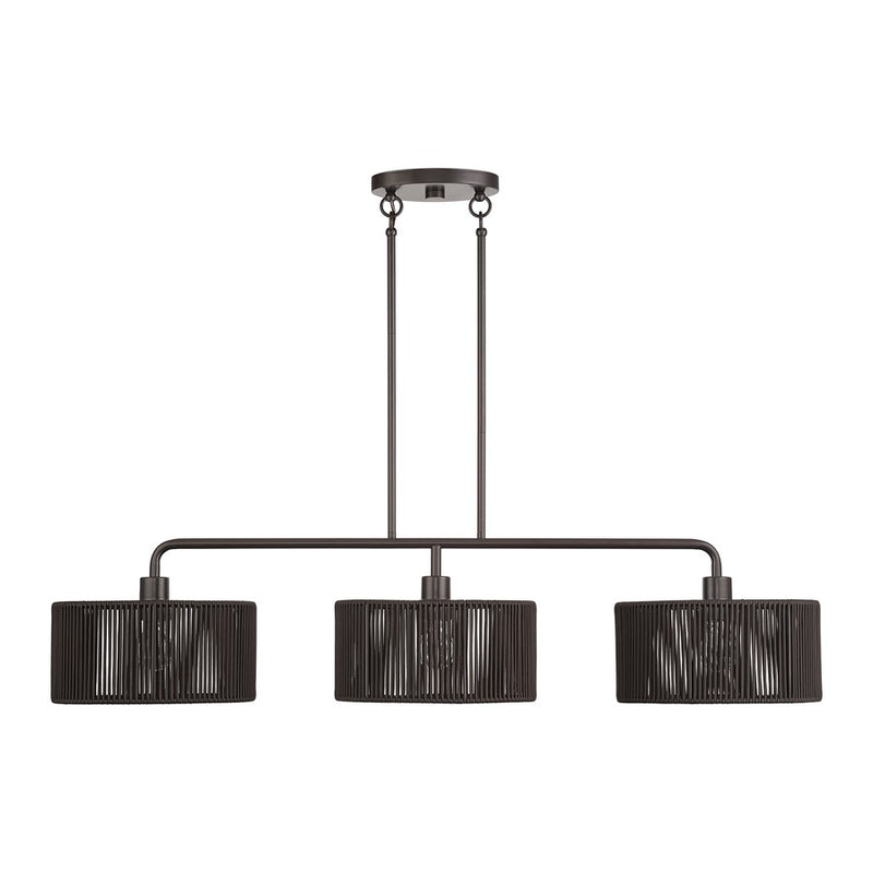 Livex Acordia 3Lt Extra Large Chandelier, Bronze/Chocolate Polyester