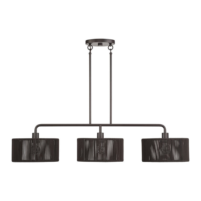 Livex Acordia 3Lt Extra Large Chandelier, Bronze/Chocolate Polyester