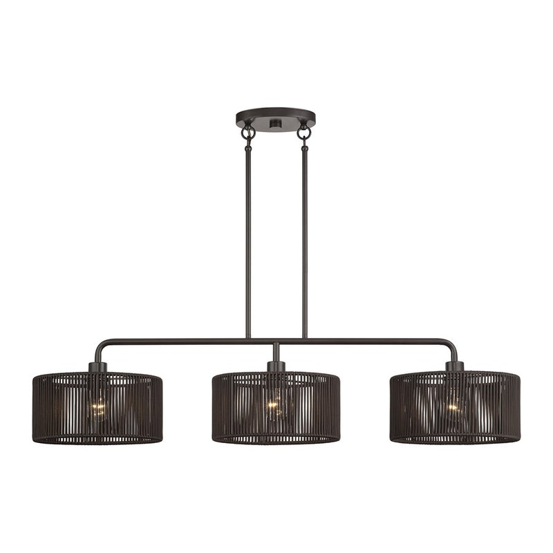 Livex Acordia 3Lt Extra Large Chandelier, Bronze/Chocolate Polyester