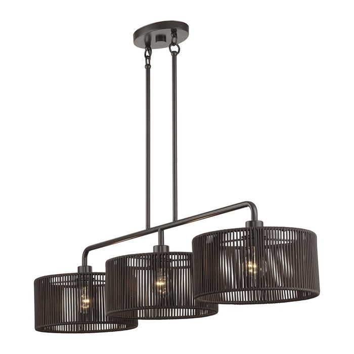 Livex Acordia 3Lt Extra Large Chandelier, Bronze/Chocolate Polyester