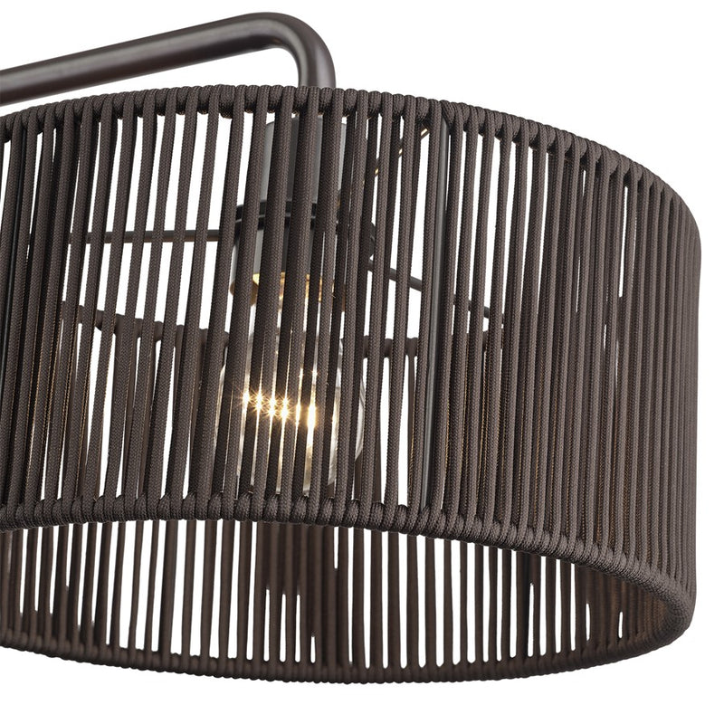 Livex Acordia 3Lt Extra Large Chandelier, Bronze/Chocolate Polyester