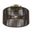 Livex Acordia 1Lt Medium Semi-Flush, Brass/Chocolate Polyester