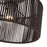 Livex Acordia 1Lt Medium Semi-Flush, Brass/Chocolate Polyester