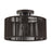 Livex Acordia 1Lt Medium Semi-Flush, Bronze/Chocolate Polyester