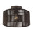 Livex Acordia 1Lt Medium Semi-Flush, Bronze/Chocolate Polyester