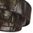 Livex Acordia 3Lt 10" Semi-Flush, Brass/Chocolate Polyester