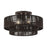Livex Acordia 3Lt 10" Semi-Flush, Bronze/Chocolate Polyester
