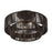 Livex Acordia 3Lt 10" Semi-Flush, Bronze/Chocolate Polyester