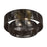 Livex Acordia 4Lt 21" Semi-Flush, Brass/Chocolate Polyester