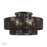Livex Acordia 4Lt 21" Semi-Flush, Bronze/Chocolate Polyester - 49135-92