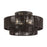 Livex Acordia 4Lt 21" Semi-Flush, Bronze/Chocolate Polyester