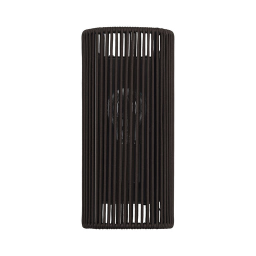 Livex Acordia 1Lt ADA 5" Sconce, Bronze/Dark Chocolate Polyester Rope