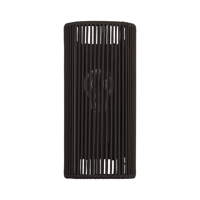 Livex Acordia 1Lt ADA 5" Sconce, Bronze/Dark Chocolate Polyester Rope