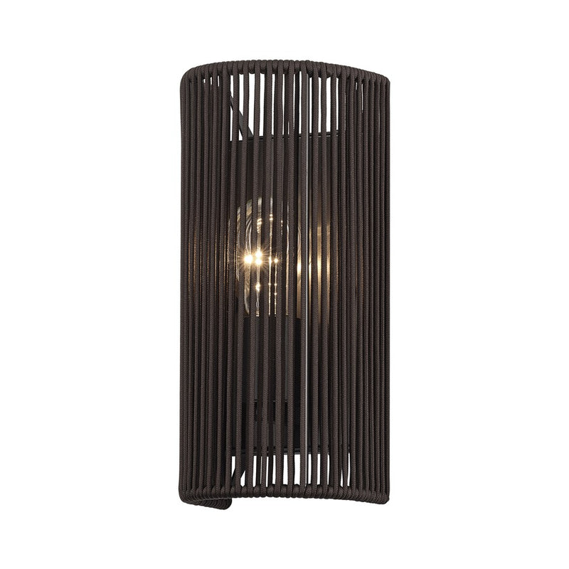 Livex Acordia 1Lt ADA 5" Sconce, Bronze/Dark Chocolate Polyester Rope