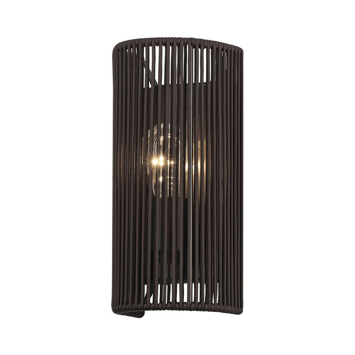Livex Acordia 1Lt ADA 5" Sconce, Bronze/Dark Chocolate Polyester Rope
