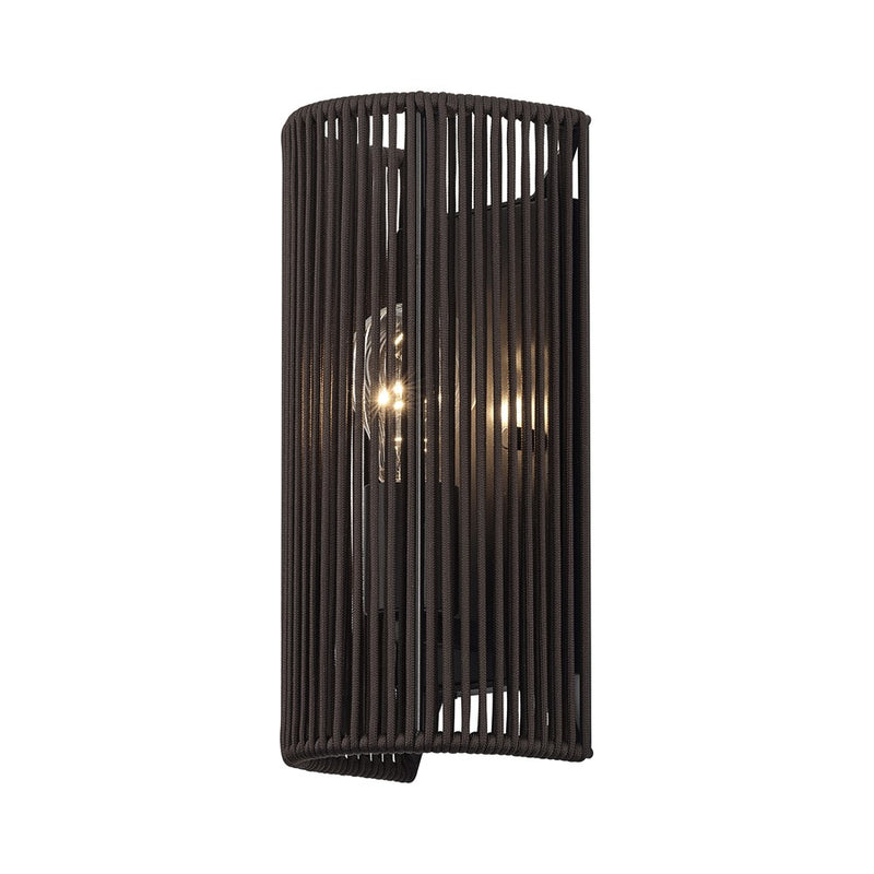 Livex Acordia 1Lt ADA 5" Sconce, Bronze/Dark Chocolate Polyester Rope