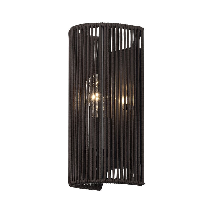 Livex Acordia 1Lt ADA 5" Sconce, Bronze/Dark Chocolate Polyester Rope