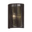Livex Acordia 1Lt ADA 8" Sconce, Brass/Dark Chocolate Polyester Rope