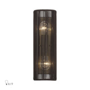 Livex Acordia 2Lt ADA Sconce, Brass/Dark Chocolate Polyester Rope - 49138-01