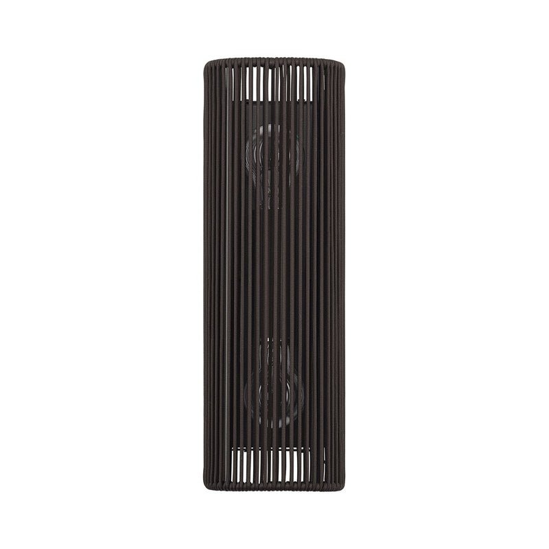 Livex Acordia 2Lt ADA Sconce, Bronze/Dark Chocolate Polyester Rope