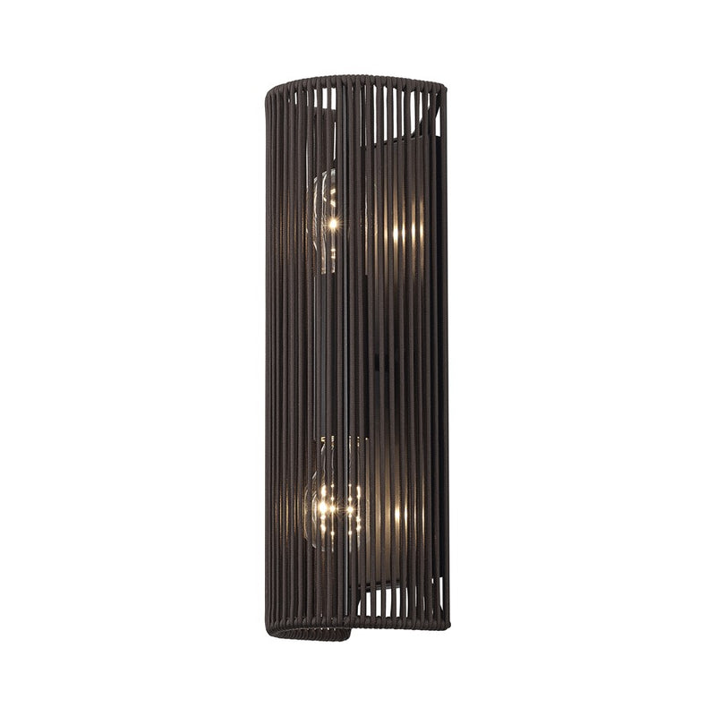 Livex Acordia 2Lt ADA Sconce, Bronze/Dark Chocolate Polyester Rope