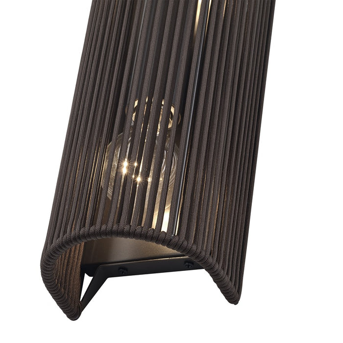 Livex Acordia 2Lt ADA Sconce, Bronze/Dark Chocolate Polyester Rope
