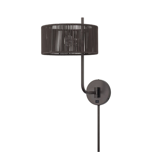 Livex Acordia 1Lt Swing Arm Wall Lamp, Bronze/Chocolate Polyester