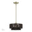 Livex Florell 1Lt Pendant, Brass/Dark Chocolate Color Polyester Rope - 49141-01