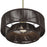 Livex Florell 1Lt Pendant, Brass/Dark Chocolate Color Polyester Rope