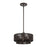 Livex Florell 1Lt Pendant, Bronze/Dark Chocolate Color Polyester Rope