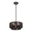 Livex Florell 1Lt Pendant, Bronze/Dark Chocolate Color Polyester Rope