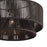 Livex Florell 3Lt Extra Large Chandelier, Brass/Chocolate Polyester