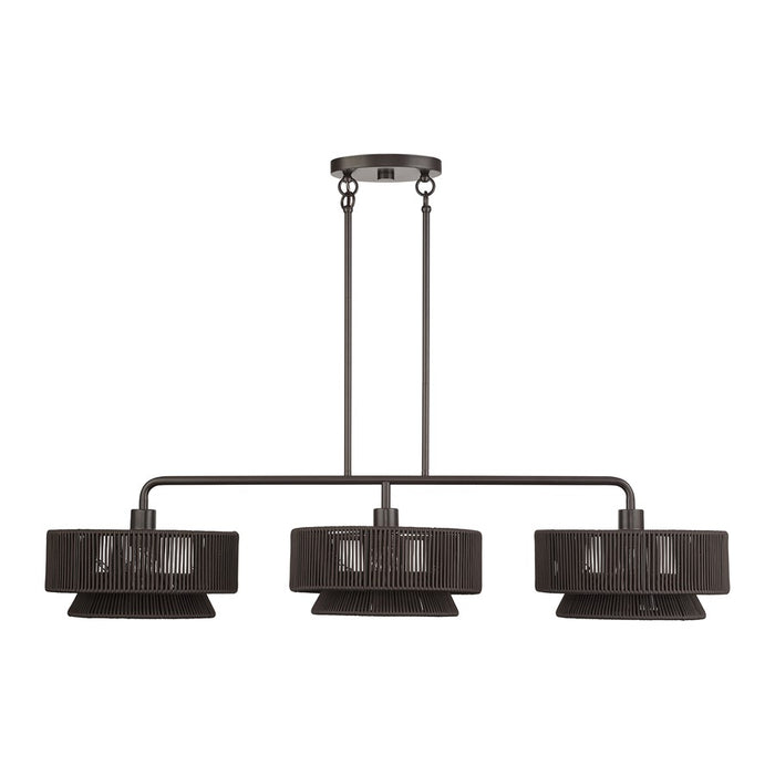 Livex Florell 3Lt Extra Large Chandelier, Bronze/Chocolate Polyester