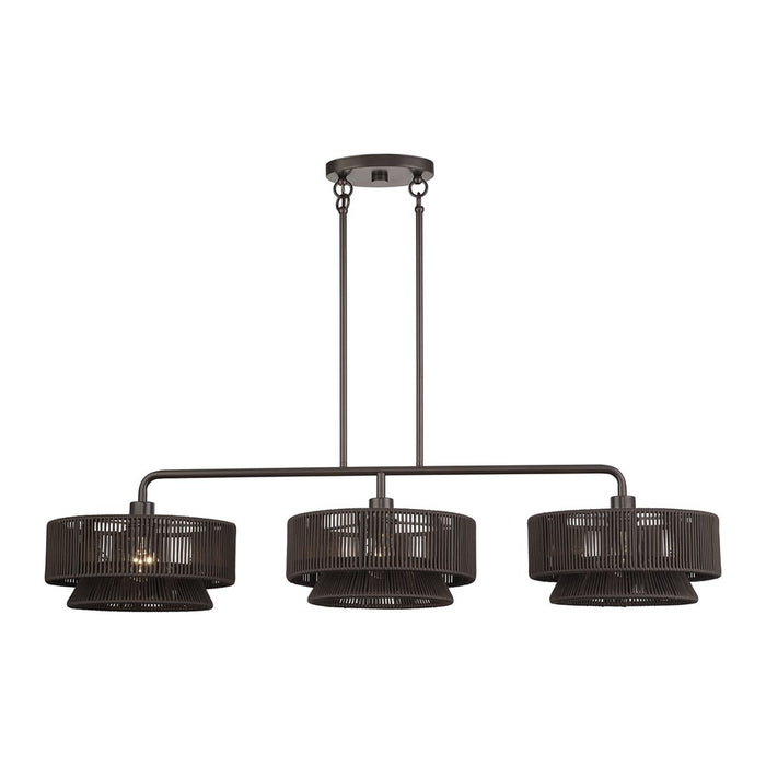 Livex Florell 3Lt Extra Large Chandelier, Bronze/Chocolate Polyester