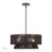 Livex Florell 4Lt Pendant Chandelier, Bronze/Chocolate Polyester - 49144-92