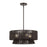 Livex Florell 4Lt Pendant Chandelier, Bronze/Chocolate Polyester
