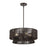 Livex Florell 4Lt Pendant Chandelier, Bronze/Chocolate Polyester