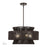 Livex Florell 5Lt Pendant Chandelier, Bronze/Chocolate Polyester - 49145-92