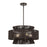 Livex Florell 5Lt Pendant Chandelier, Bronze/Chocolate Polyester
