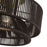 Livex Florell 3Lt 9" Semi-Flush, Brass/Chocolate Polyester