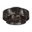 Livex Florell 3Lt 10" Semi-Flush, Bronze/Chocolate Polyester