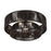 Livex Florell 3Lt 10" Semi-Flush, Bronze/Chocolate Polyester