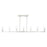 Livex Solna Linear Chandelier, Brushed Nickel