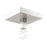 Livex Solna Flush Mount , Brushed Nickel